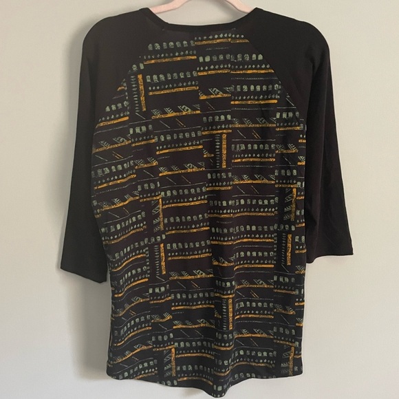 Lularoe Geometric Randy Baseball T-Shirt - Picture 5 of 6